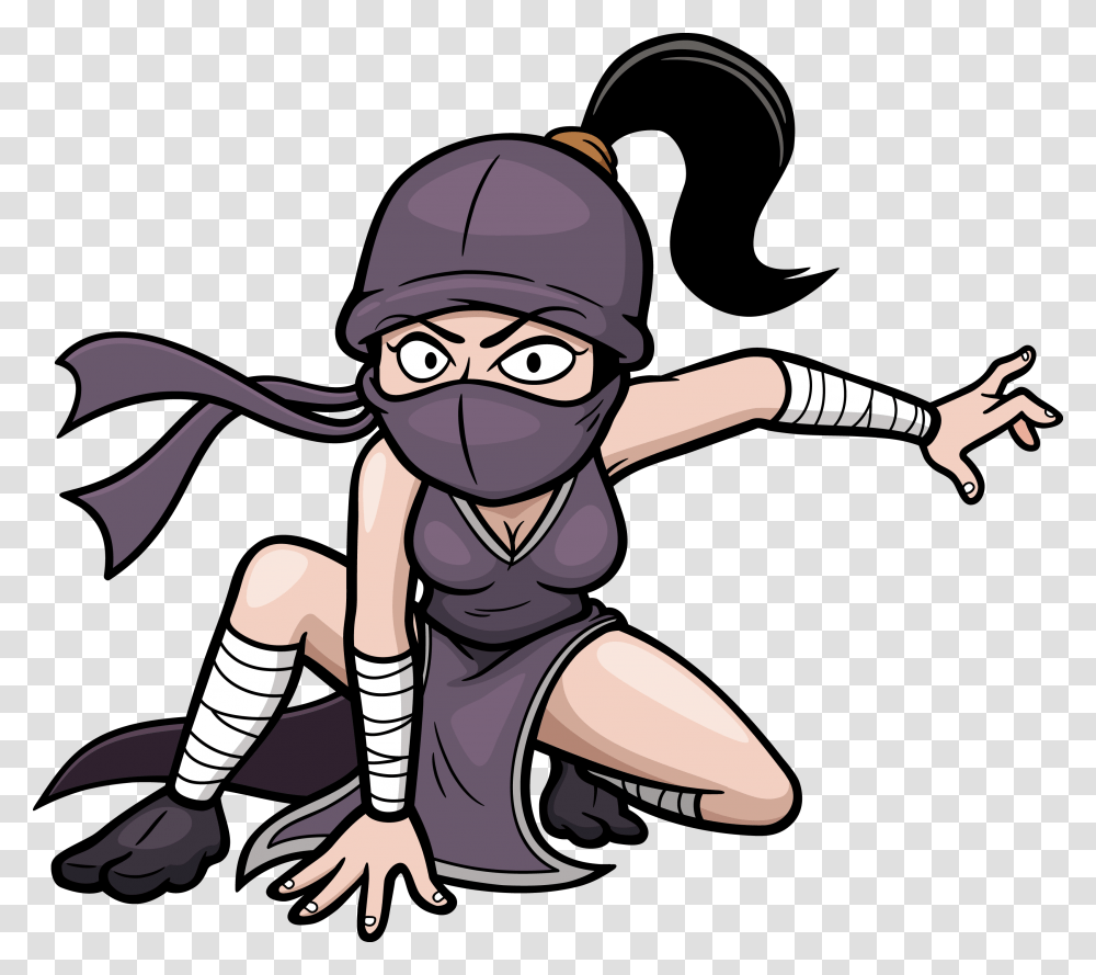 Ninja Girls Drawing Ninja Girl Clipart, Person, Human, Apparel Transparent Png