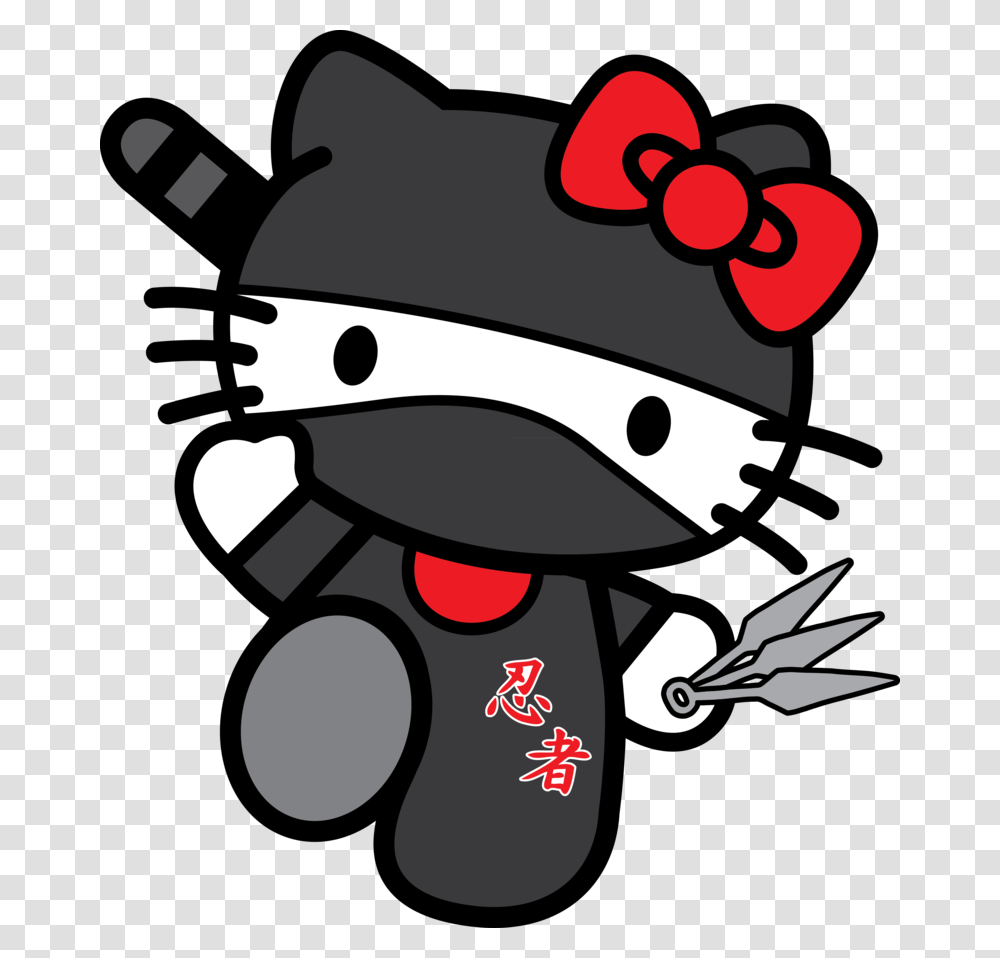 Ninja Hello Kitty By Plaidguy86 D4faf9n Hello Kitty Ninja, Gun, Weapon, Weaponry Transparent Png