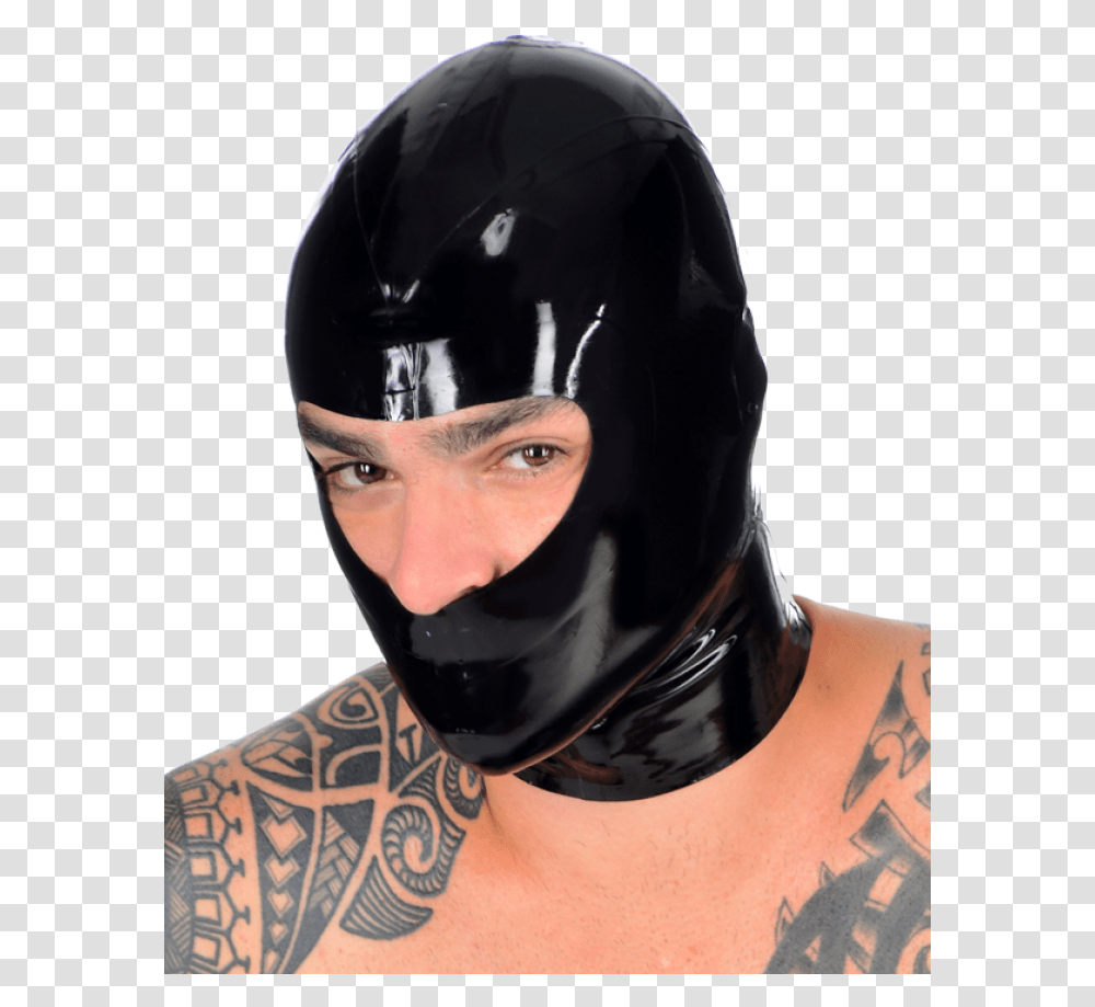 Ninja Hood Latex Ninja Hood, Skin, Helmet, Clothing, Apparel Transparent Png