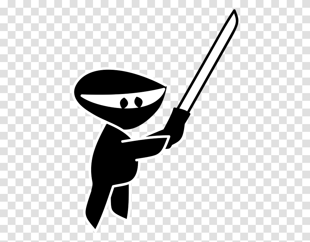 Ninja, Person, Scissors, Blade, Weapon Transparent Png