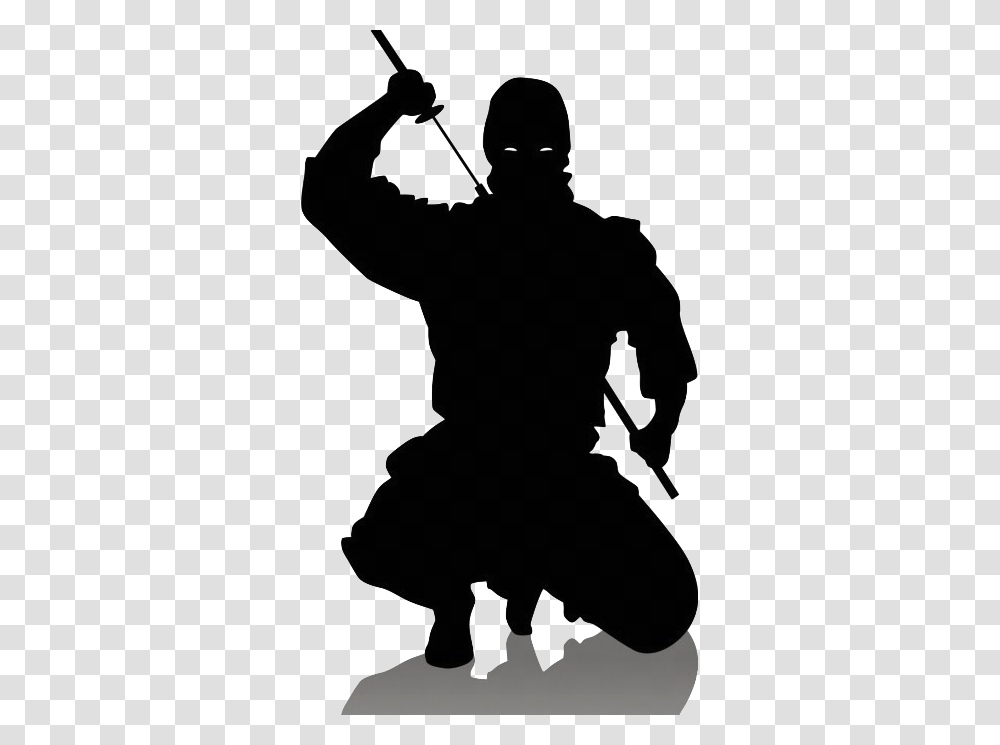 Ninja, Person, Silhouette, Human Transparent Png