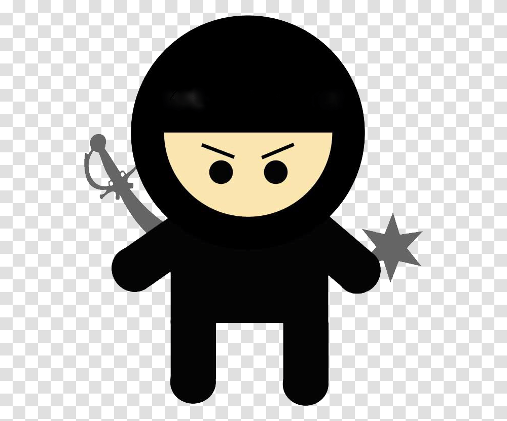 Ninja, Person, Silhouette, Stencil Transparent Png