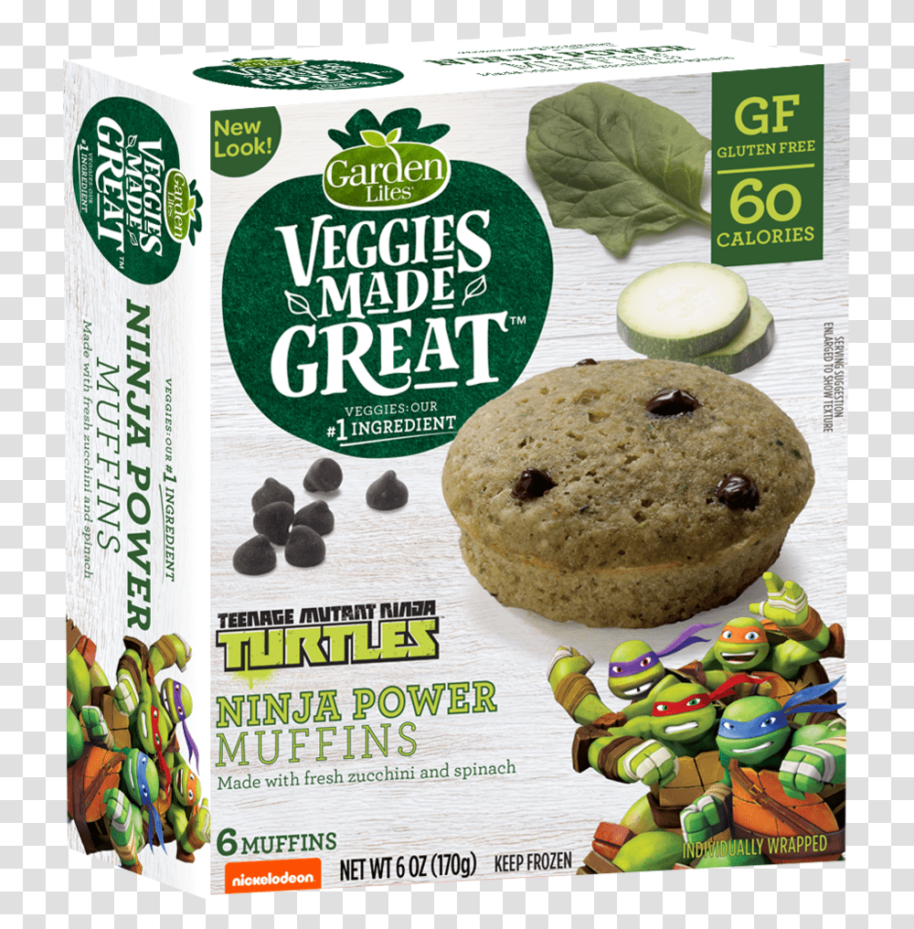Ninja Power - Veggies Made Great Garden Lites Veggies Made Great Blueberry Muffins, Bread, Food, Teddy Bear, Toy Transparent Png