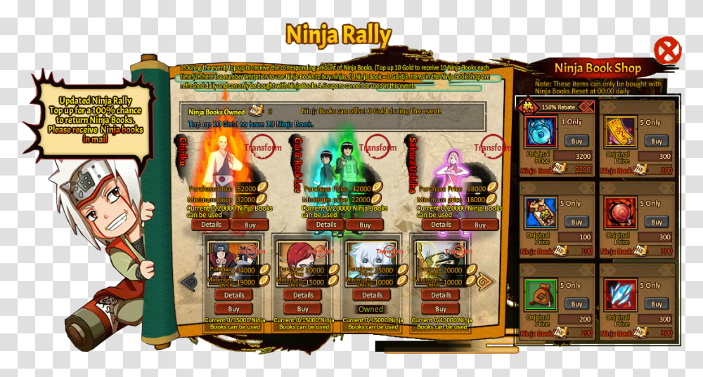 Ninja Rally Small Grid, Person, Human, Slot, Gambling Transparent Png