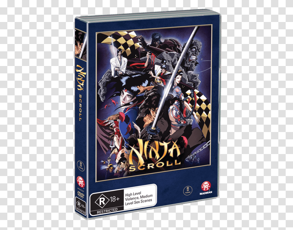 Ninja Scroll Blu Ray Download Ninja Scroll Movie Poster, Advertisement, Helmet, Apparel Transparent Png