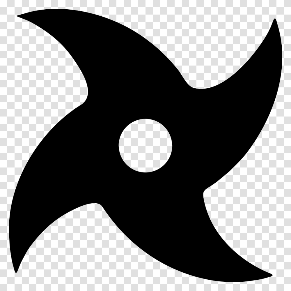 Ninja Shuriken Icon Free Download, Batman Logo, Stencil, Pillow Transparent Png
