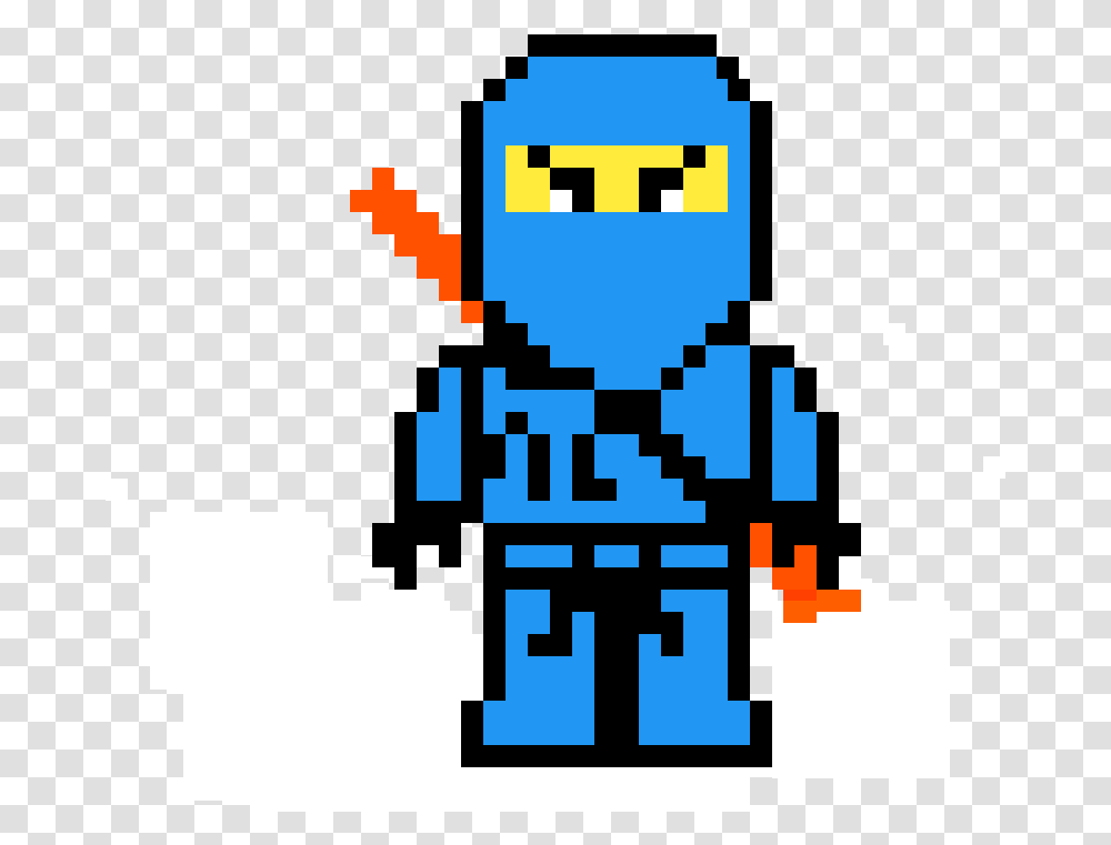 Ninja Sword Pixel Art Ninjago Lloyd, Pac Man Transparent Png