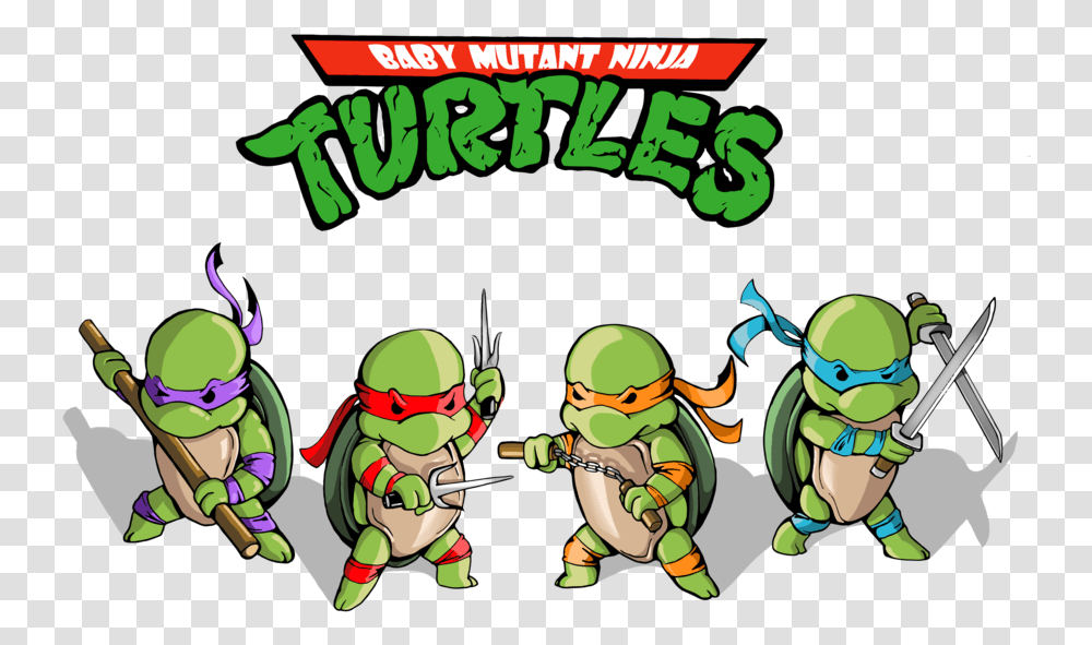 Ninja Turtles Face Animated Baby Ninja Turtles, Poster, Advertisement, Person, Hand Transparent Png