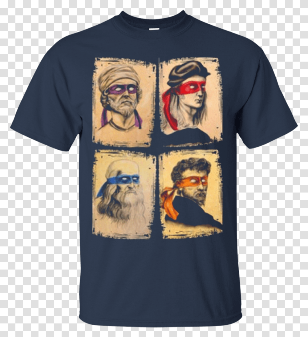 Ninja Turtles T Shirt Painters, Apparel, T-Shirt, Person Transparent Png