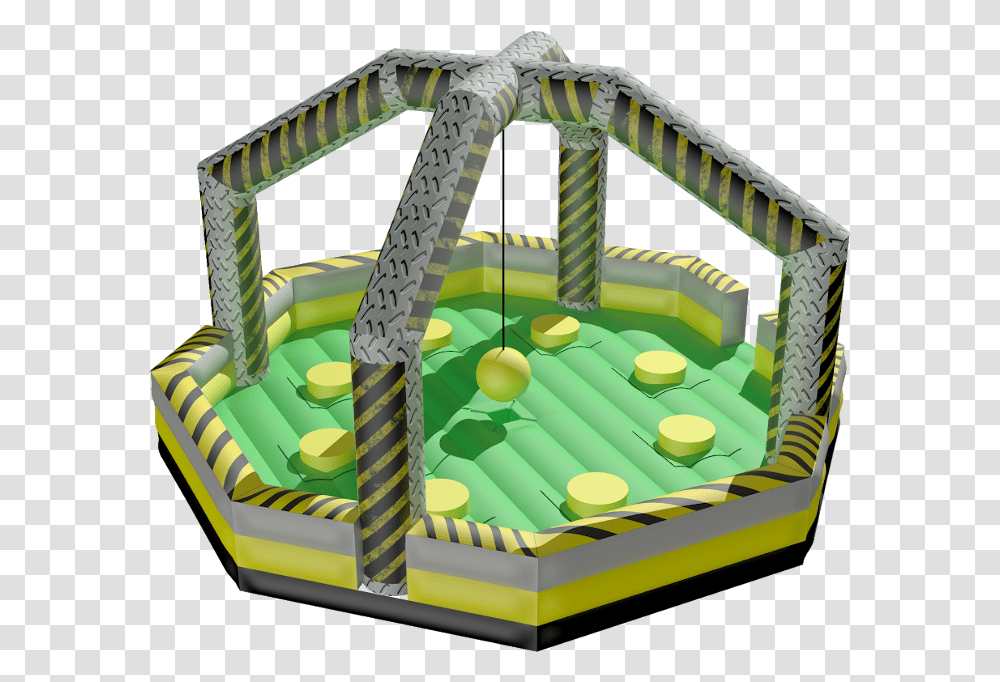 Ninja Warrior Dome Nuclear Color Wrecking Ball Only Inflatable, Crib, Furniture, Trampoline, Play Area Transparent Png