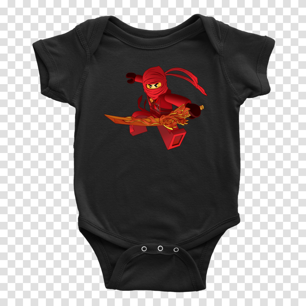Ninjago Kai Inspired Baby Onesie Perfectly Printed Parties, Apparel, T-Shirt, Sleeve Transparent Png