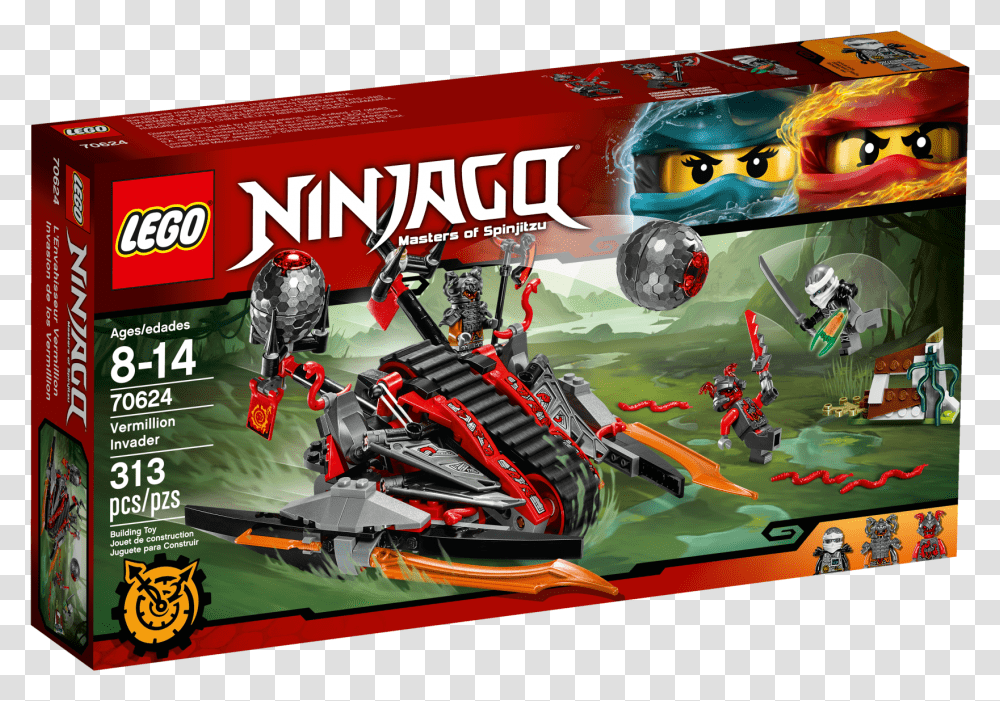 Ninjago Wiki Lego Ninjago Vermillion Invader, Helmet, Vehicle, Transportation, Machine Transparent Png