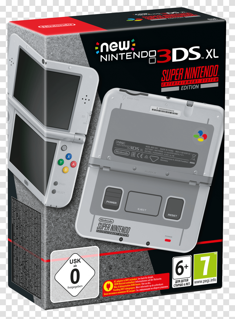 Nintendo 3 Ds Xl Super Nintendo Edition, Mobile Phone, Electronics, Electrical Device, Monitor Transparent Png