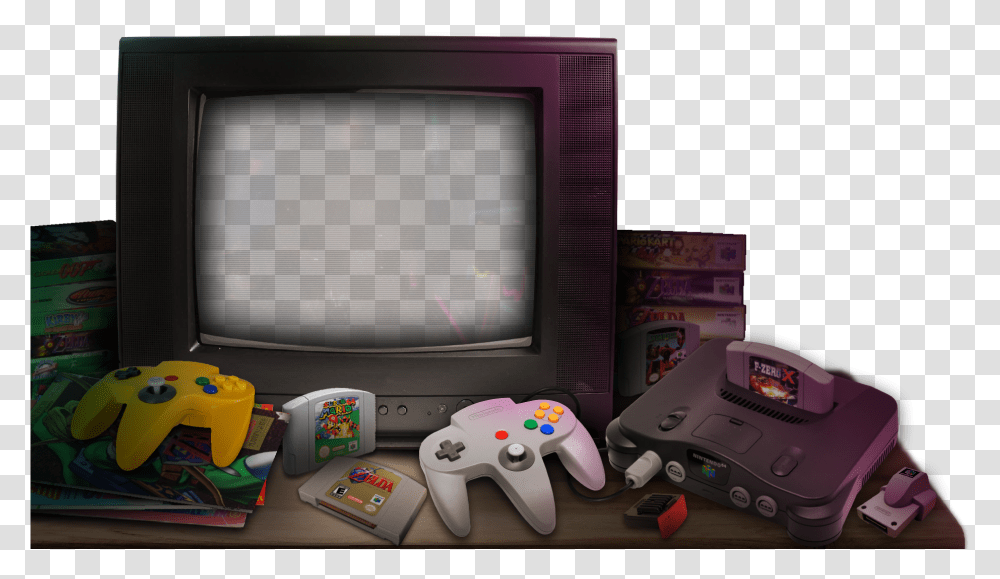 Nintendo 64 Controller Big Box Theme Retro, Monitor, Screen, Electronics, Display Transparent Png