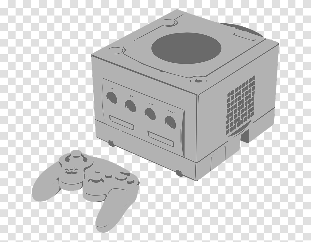 Nintendo Gamecube Gamecube Nintendo Console Retro Gamecube Console Vector, Appliance, Projector, Electrical Device, Oven Transparent Png