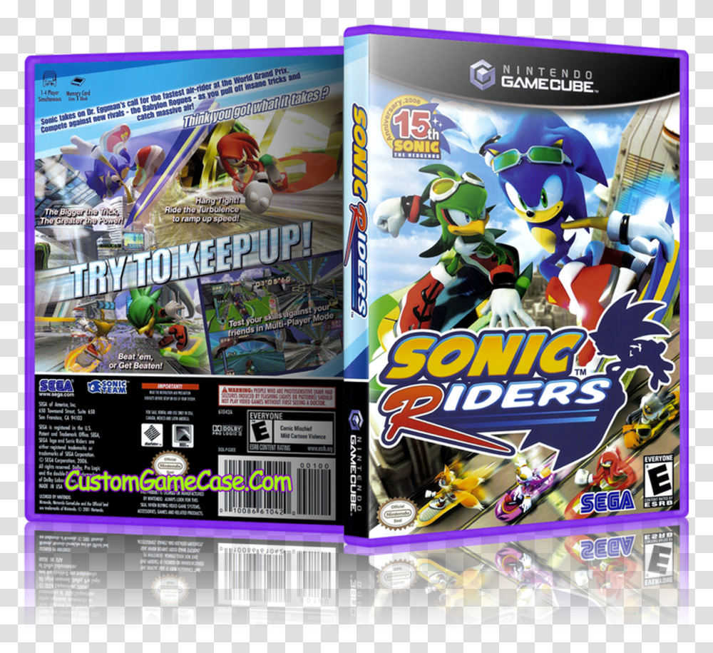 Nintendo Gamecube Gc Sonic Riders Wii Disc, Scoreboard, Arcade Game Machine, Super Mario, Toy Transparent Png