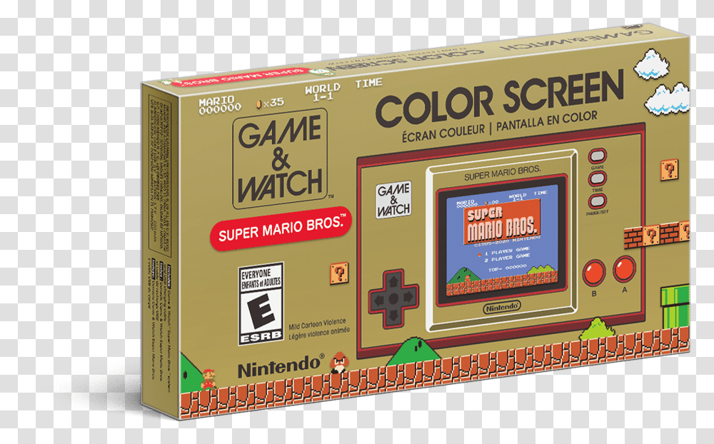 Nintendo Just Unleashed A New Handheld And Several Mario Game And Watch Mario 35th, Label, Text, Scoreboard, Electronics Transparent Png