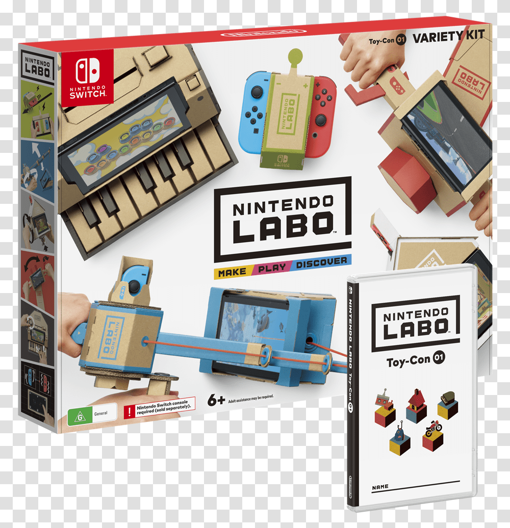 Nintendo Labo Variety Kit, Person, Mobile Phone, Electronics Transparent Png