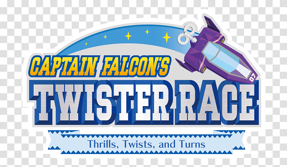 Nintendo Land Game Giant Bomb Captain Twister Race F Zero Logo, Text, Word, Advertisement, Poster Transparent Png