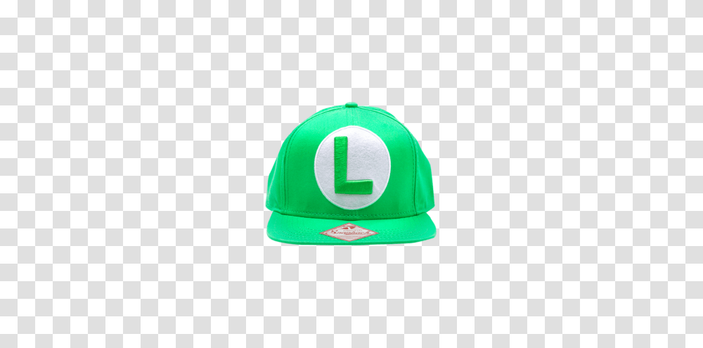 Nintendo Luigi Green Snapback, Apparel, Baseball Cap, Hat Transparent Png