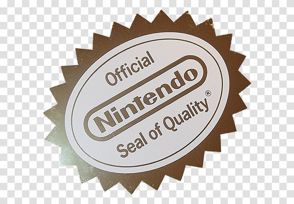 Nintendo Official Nintendo Seal Of Quality Logo, Label, Trademark Transparent Png