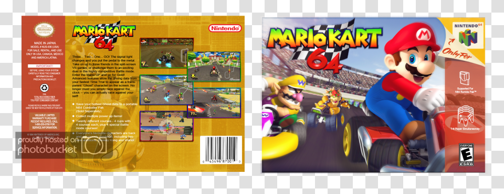 Nintendo Seal Of Quality N64 Case Template, Super Mario, Menu, Kart Transparent Png