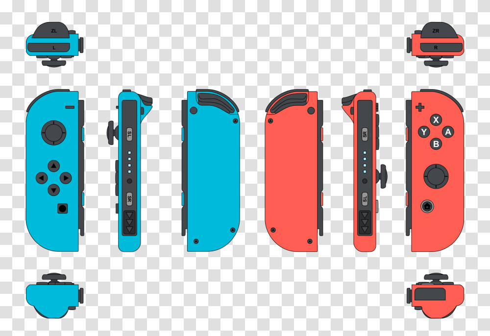 Nintendo Switch Joy Con Illustration, Electronics, Phone, Mobile Phone, Cell Phone Transparent Png