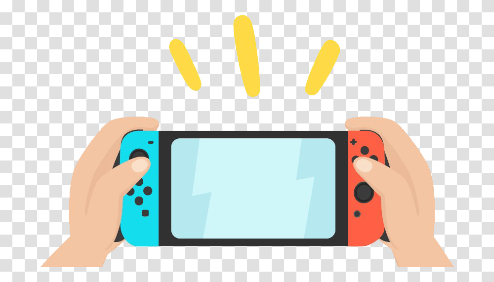 Nintendo Switch Pic Hand Holding Portable Game Console Vector, Electronics, Phone, Mobile Phone, Cell Phone Transparent Png