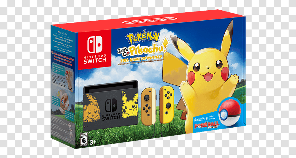 Nintendo Switch Pokemon Let's Go Pikachu, Toy, Pac Man Transparent Png