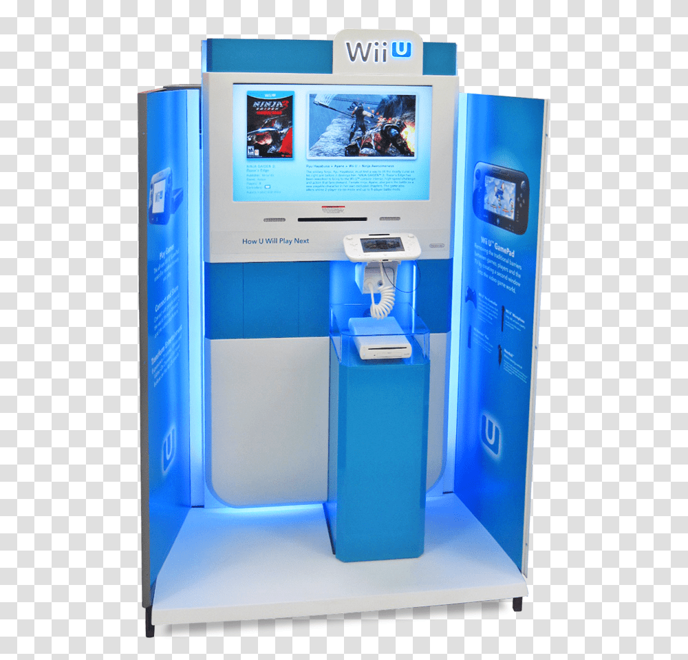 Nintendo Wii Store Display, Kiosk, Monitor, Screen, Electronics Transparent Png
