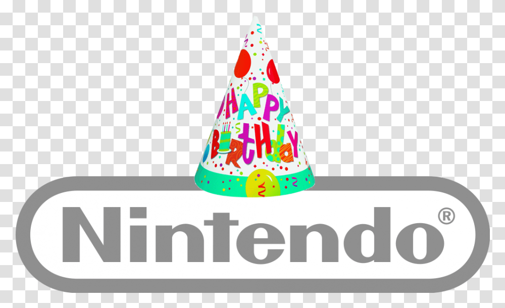 Nintendobirthday Nintendo New York Logo, Apparel, Party Hat, Cone Transparent Png