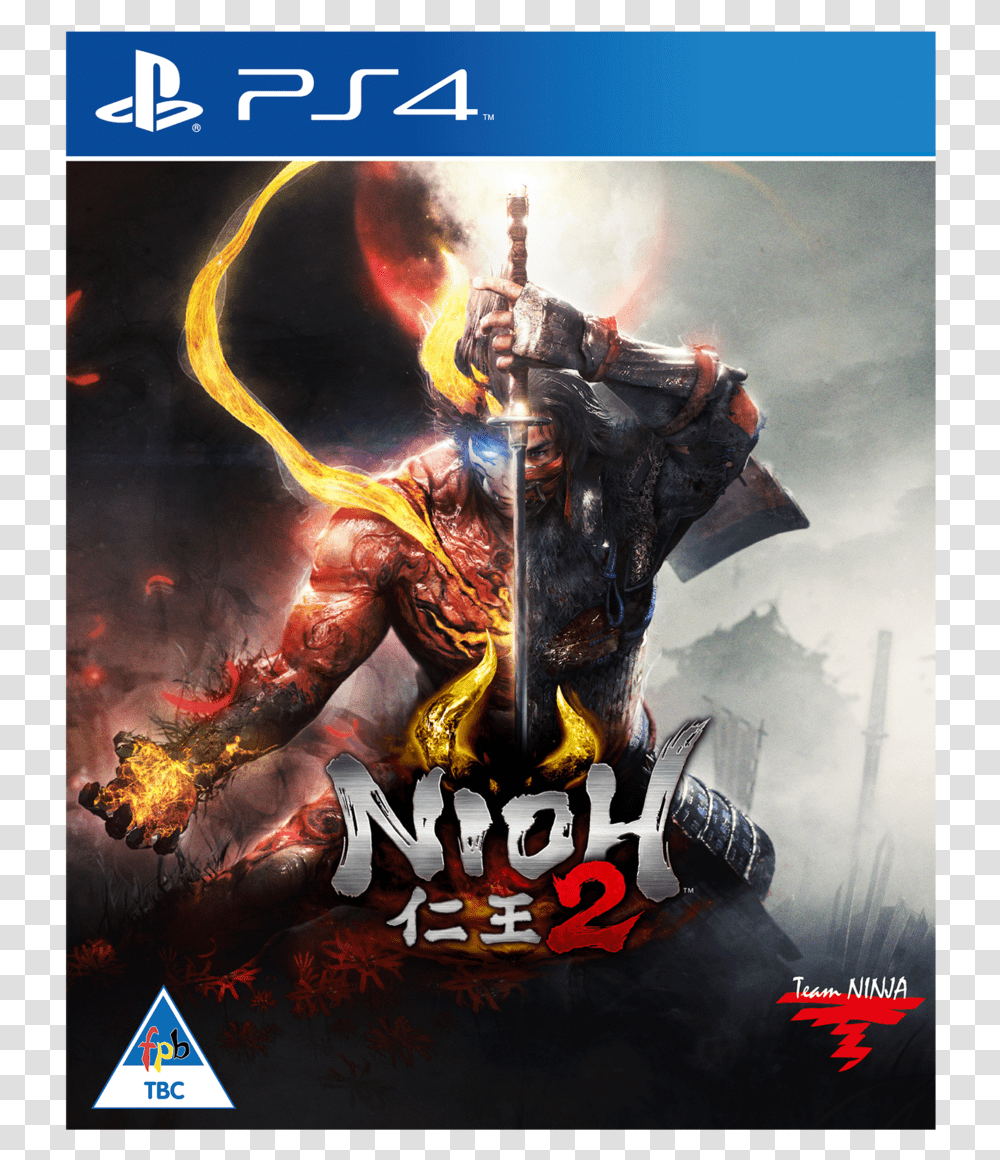 Nioh 2 Ps4 Cover, Poster, Advertisement, Person, Human Transparent Png