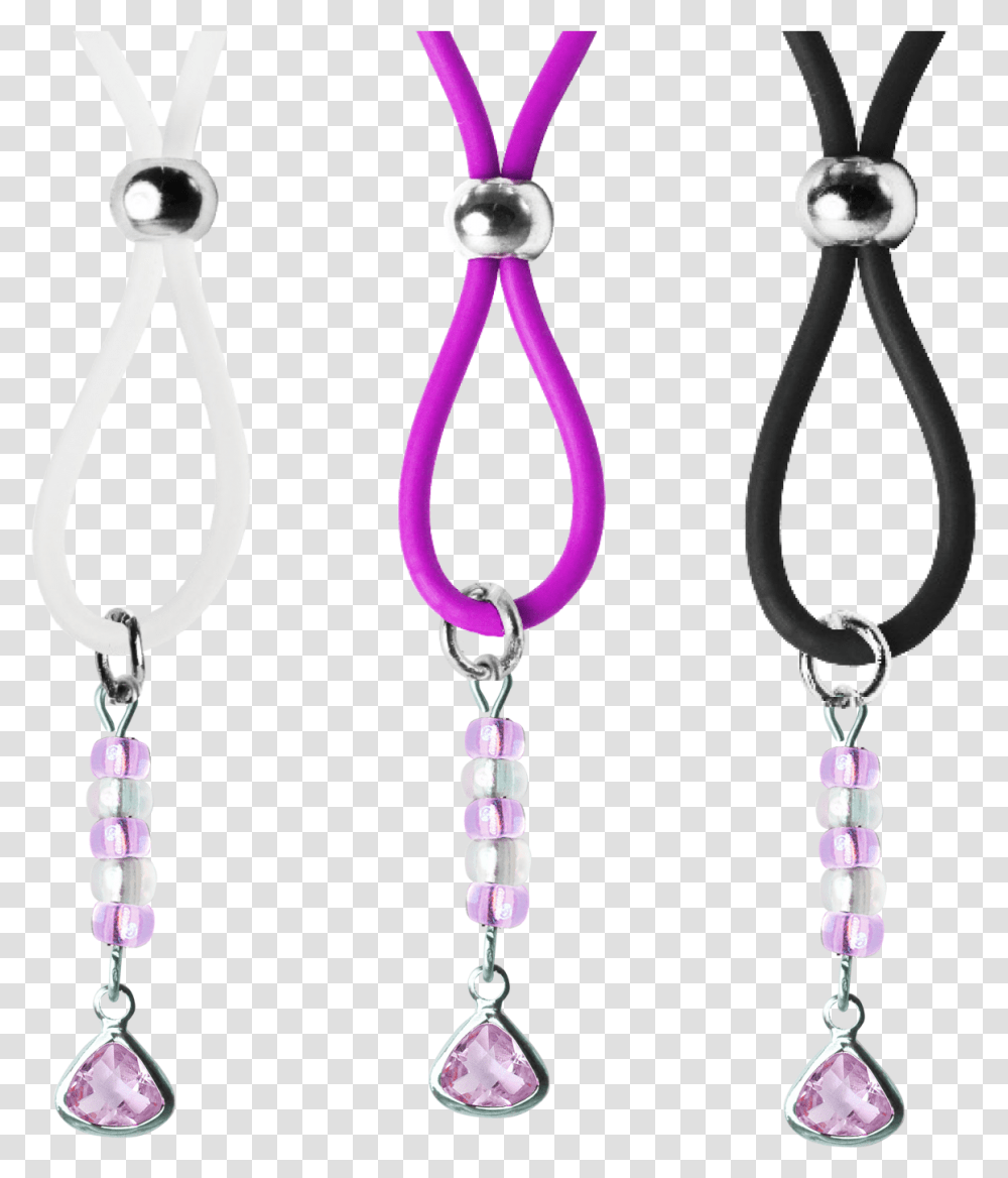 Nipple Lasso With Pearl Triangle Birthstone On Silicone, Accessories, Accessory, Jewelry, Bead Transparent Png