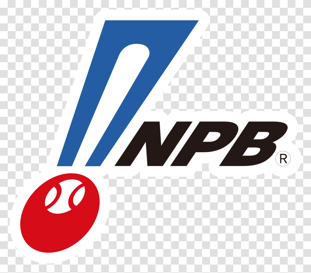 Nippon Professional Baseball Logo And Nippon Professional Baseball, Symbol, Label, Text, People Transparent Png