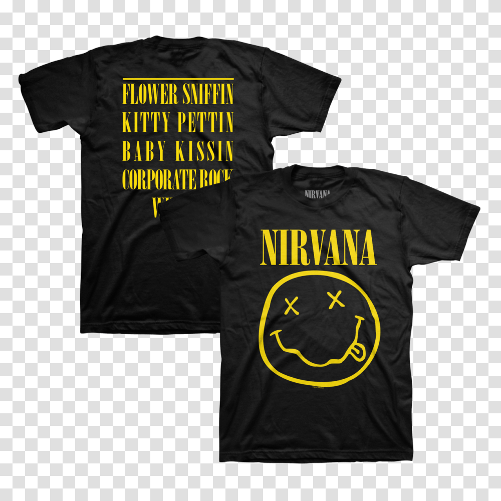 Nirvana, Apparel, T-Shirt, Person Transparent Png