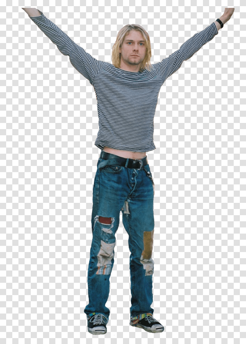 Nirvana Curt Cobain Kurt Cobain Nirvana Kurt, Pants, Jeans, Person Transparent Png