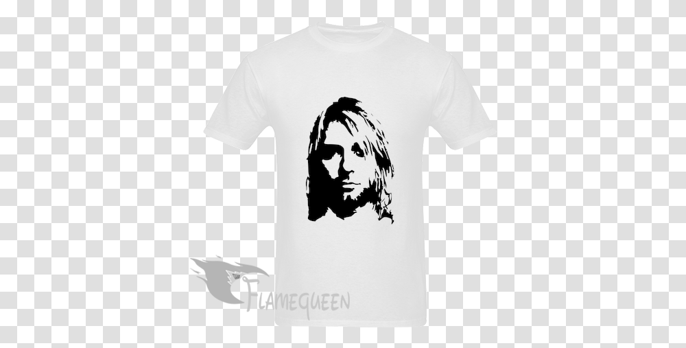 Nirvana Kurt Cobain Tshirt Nirvana With The Lights Out, Clothing, Apparel, T-Shirt, Stencil Transparent Png