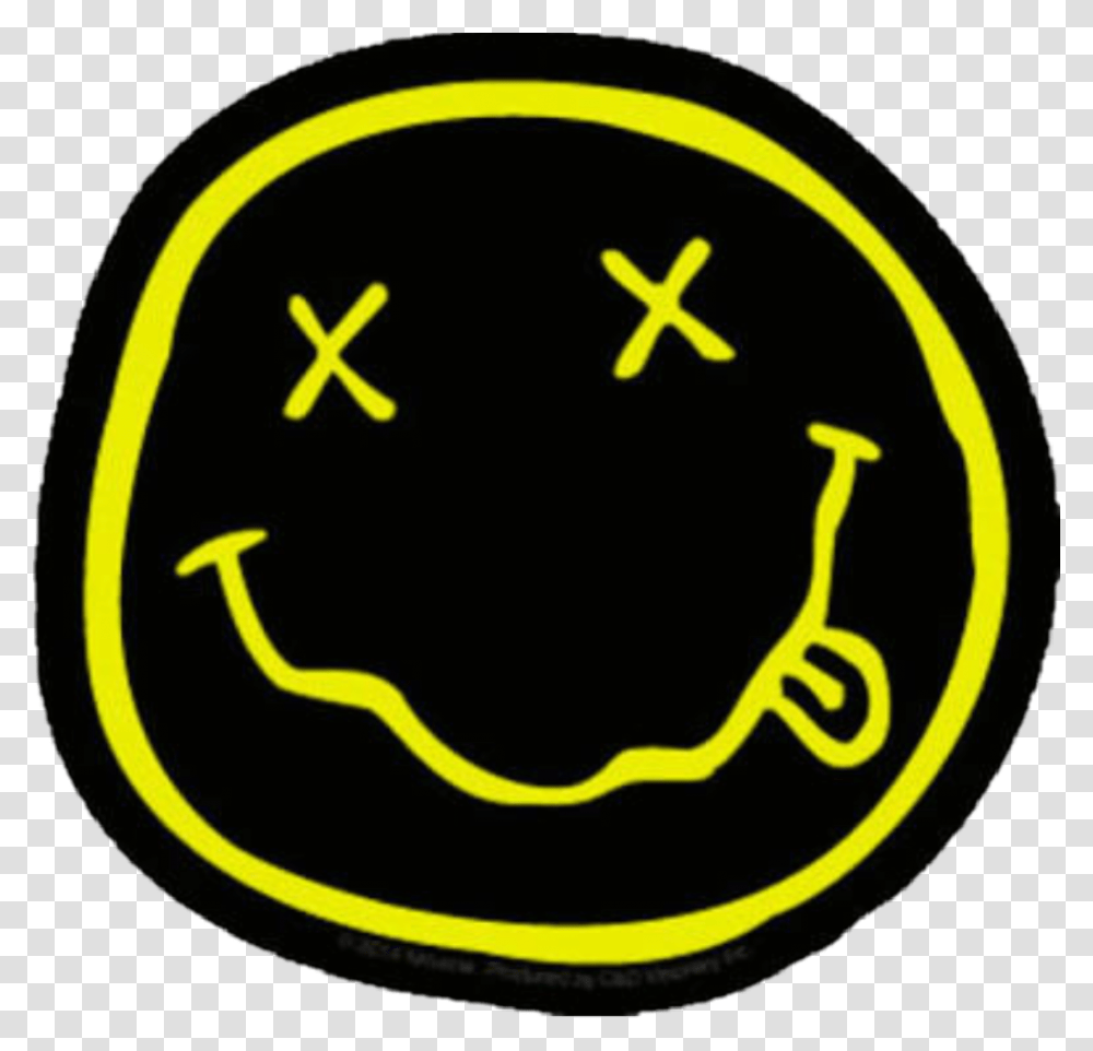 Nirvana Smiley Clipart Nirvana Logo, Light, Star Symbol, Label Transparent Png