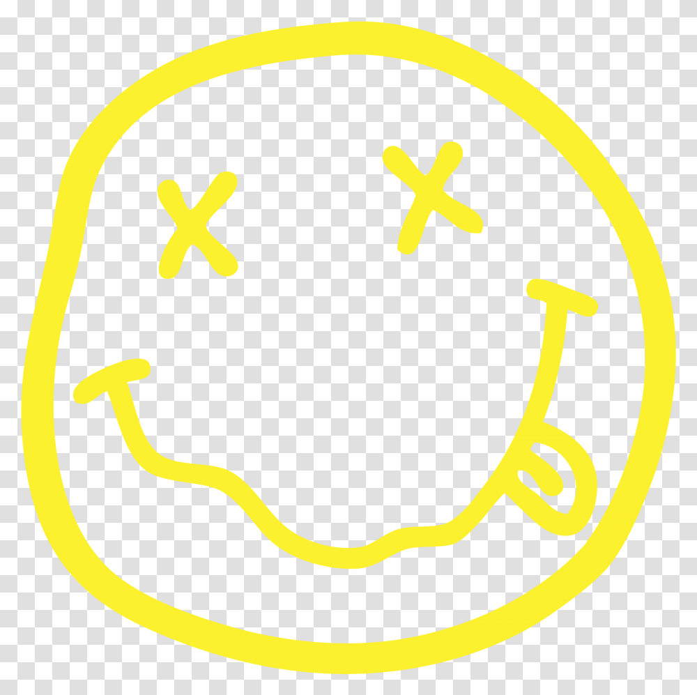 Nirvana Smiley Face Nirvana Poster, Label, Logo Transparent Png