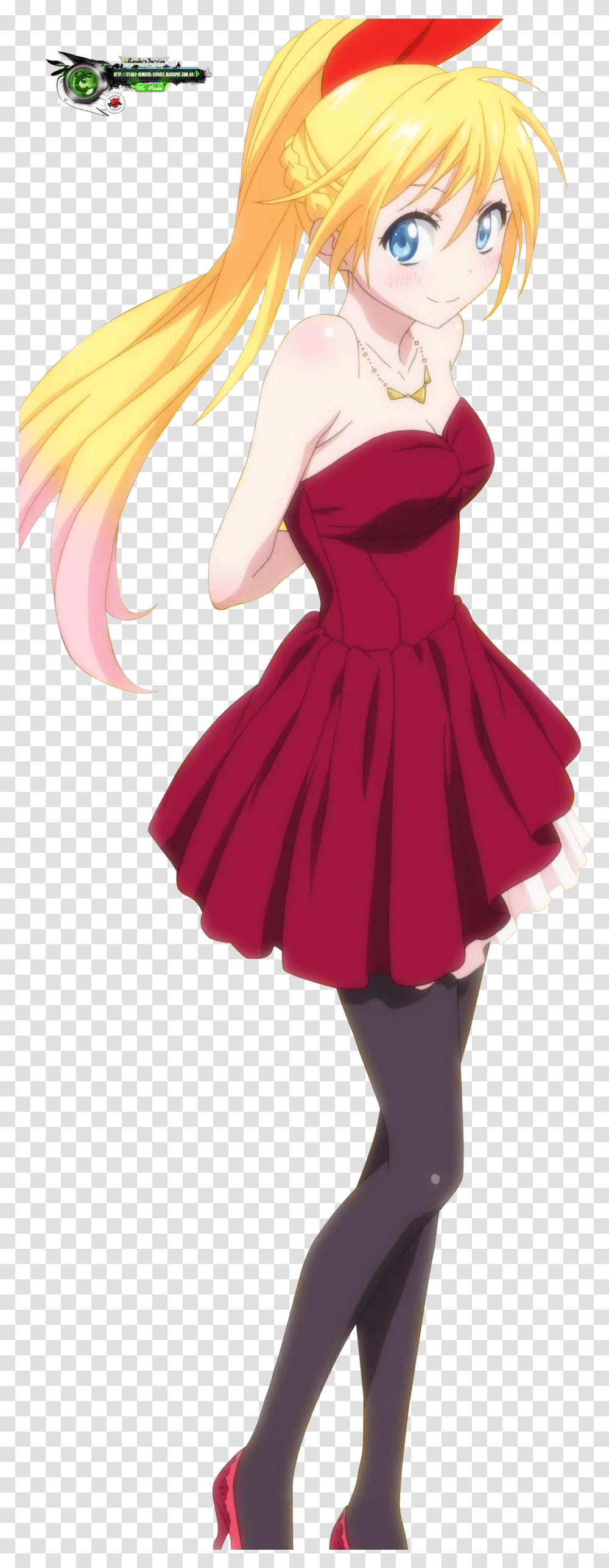 Nisekoi Ponytail Anime Blonde Girl, Dress, Costume Transparent Png