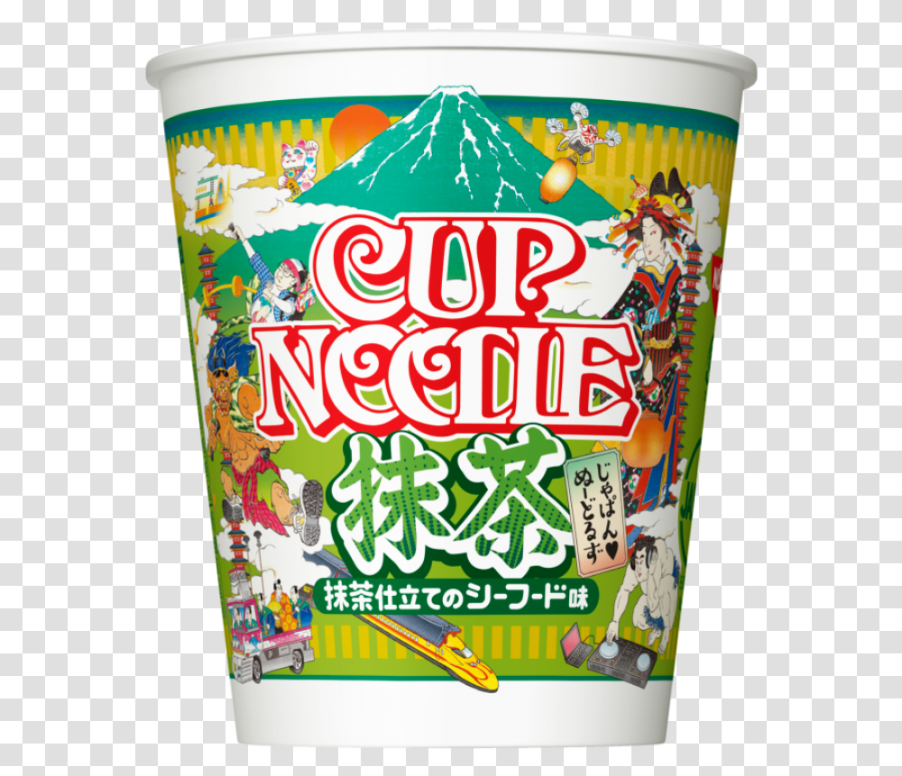 Nissin Cup Noodle Green Tea Seafood, Paper, Advertisement, Poster, Flyer Transparent Png
