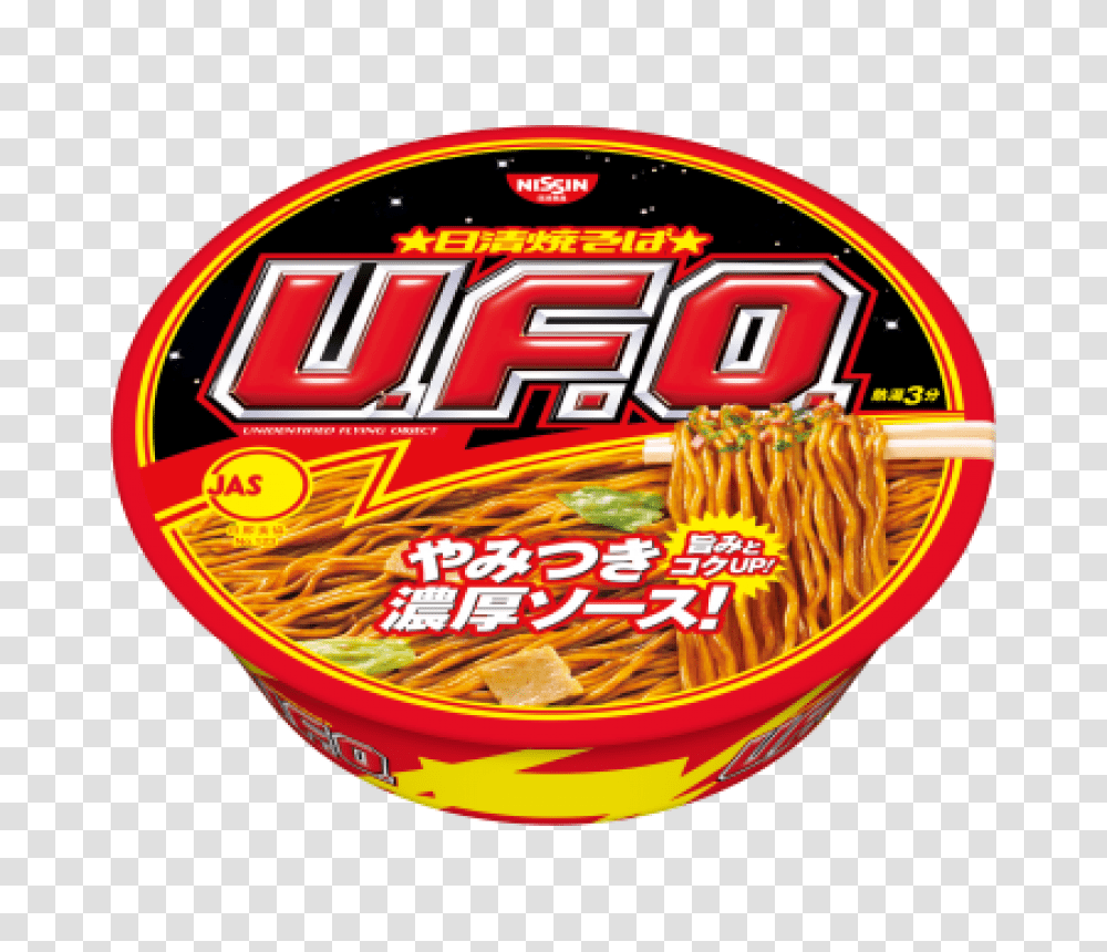 Nissin U F O Instant Noodles, Paper, Logo, Trademark Transparent Png