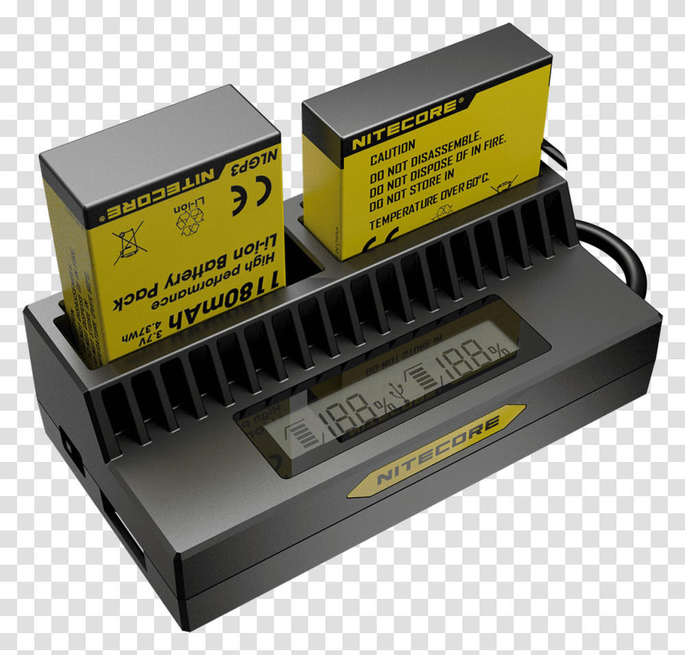 Nitecore Ugp4 Gopro Hero 4 Lithium Ion Usb Charger Battery Charger, Box, Electronics, Machine, Hardware Transparent Png