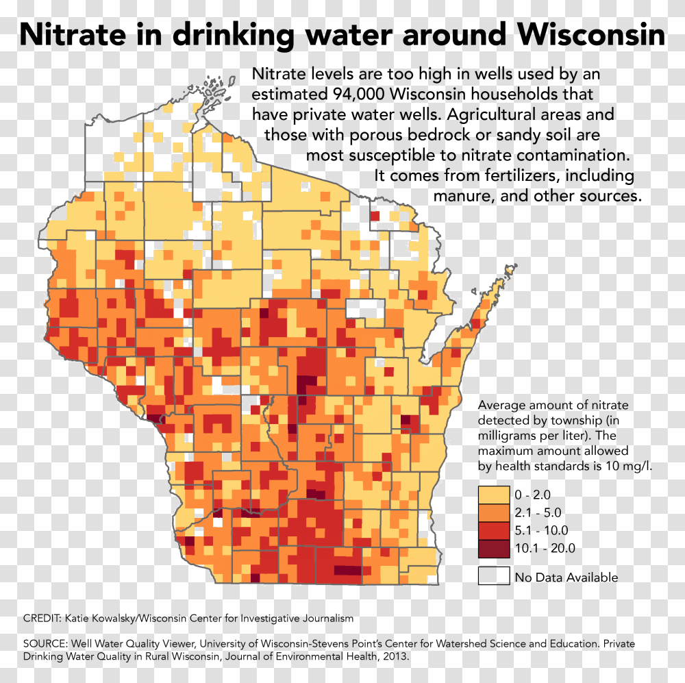 Nitrate In Water Widespread Current Rules No Match Nitrate Contamination Michigan Map, Person, Human Transparent Png