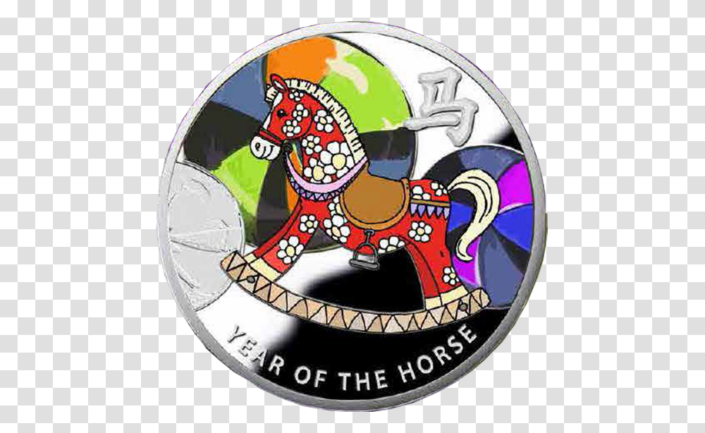 Niue 2014 1 Rocking Horse Year Of The Horse Proof Stallion, Logo, Trademark, Label Transparent Png