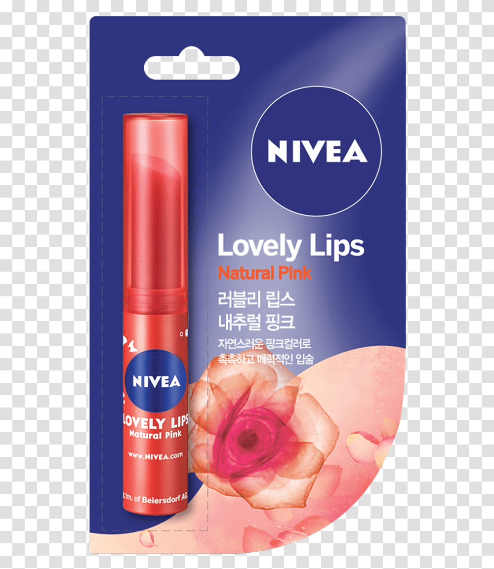Nivea Lip Balm Lovely Lips, Cosmetics, Aluminium, Tin, Can Transparent Png