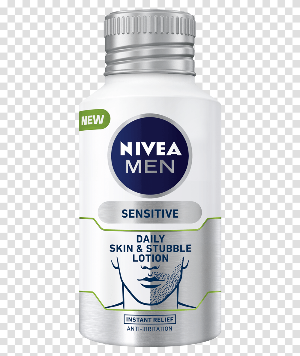 Nivea Men Sensitive, Bottle, Cosmetics, Beer, Alcohol Transparent Png
