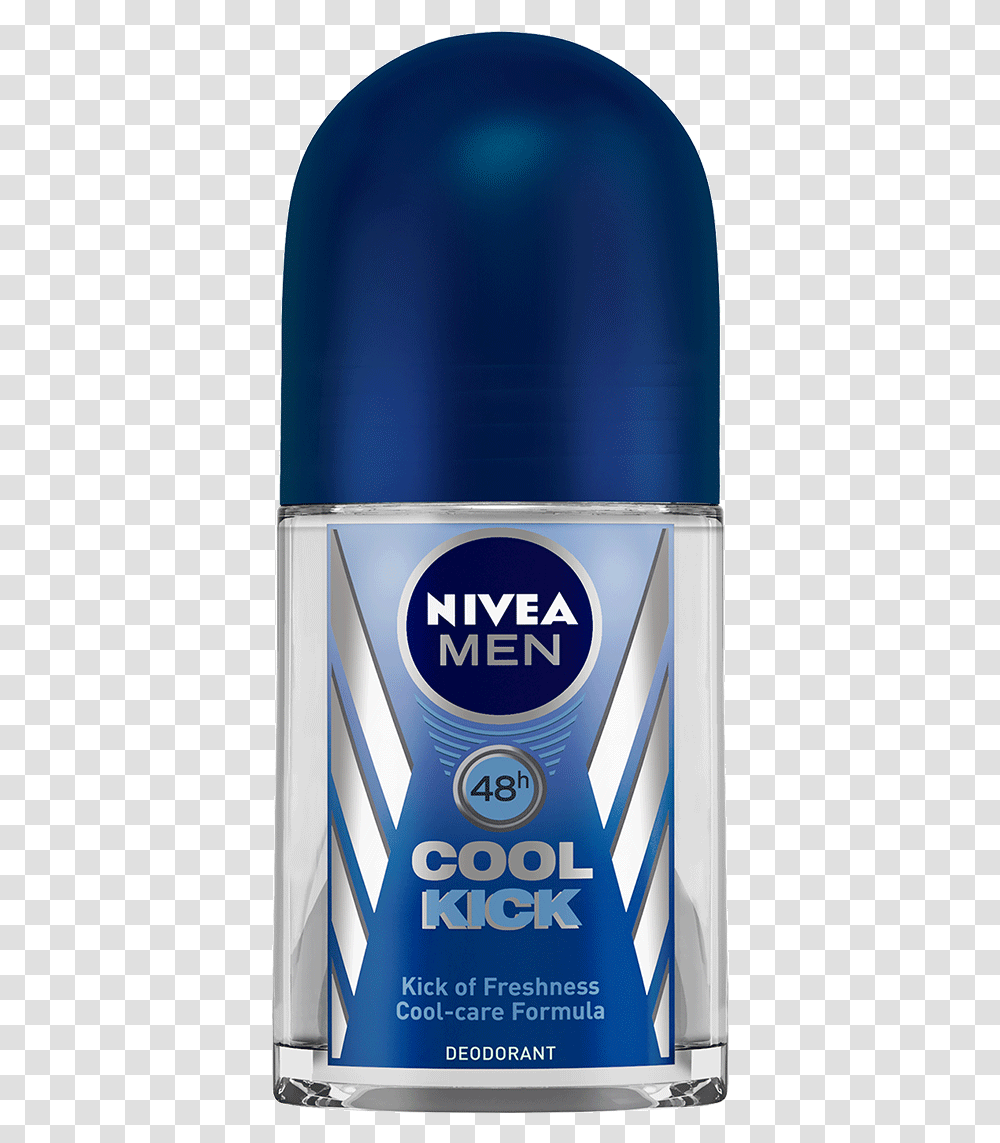 Nivea Roll On Cool Kick, Cosmetics, Bottle, Aftershave Transparent Png