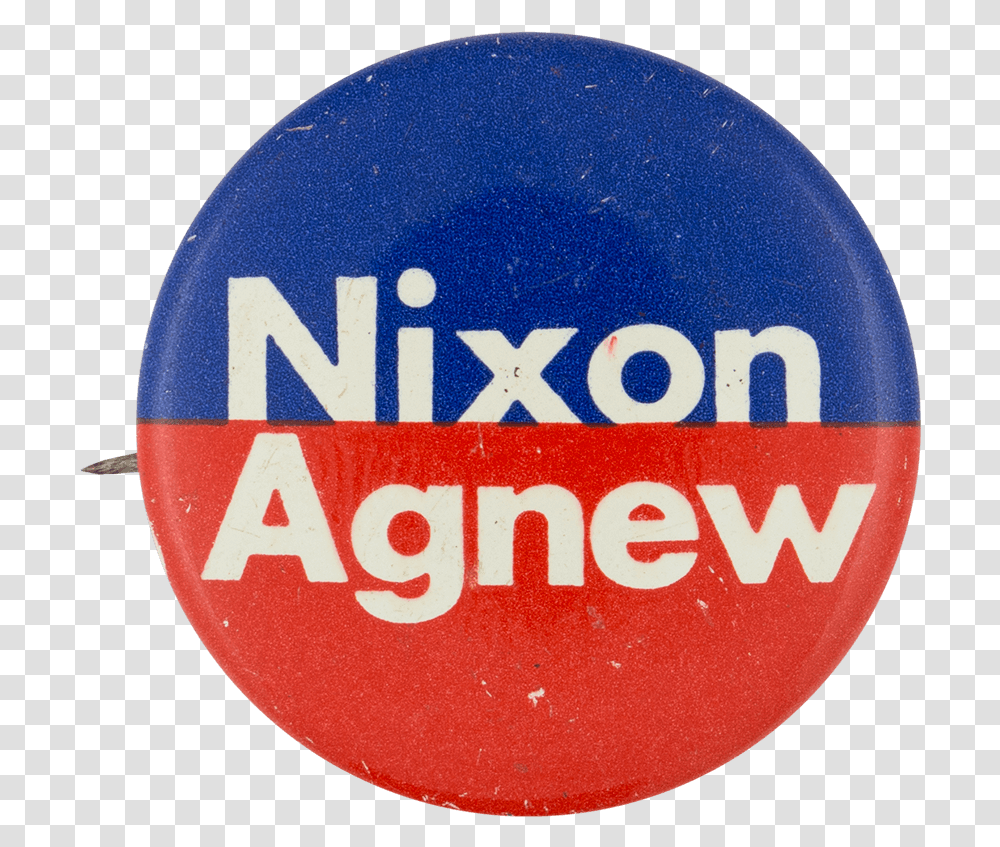 Nixon Agnew Blue Red Political Button Museum Circle, Logo, Trademark, Badge Transparent Png