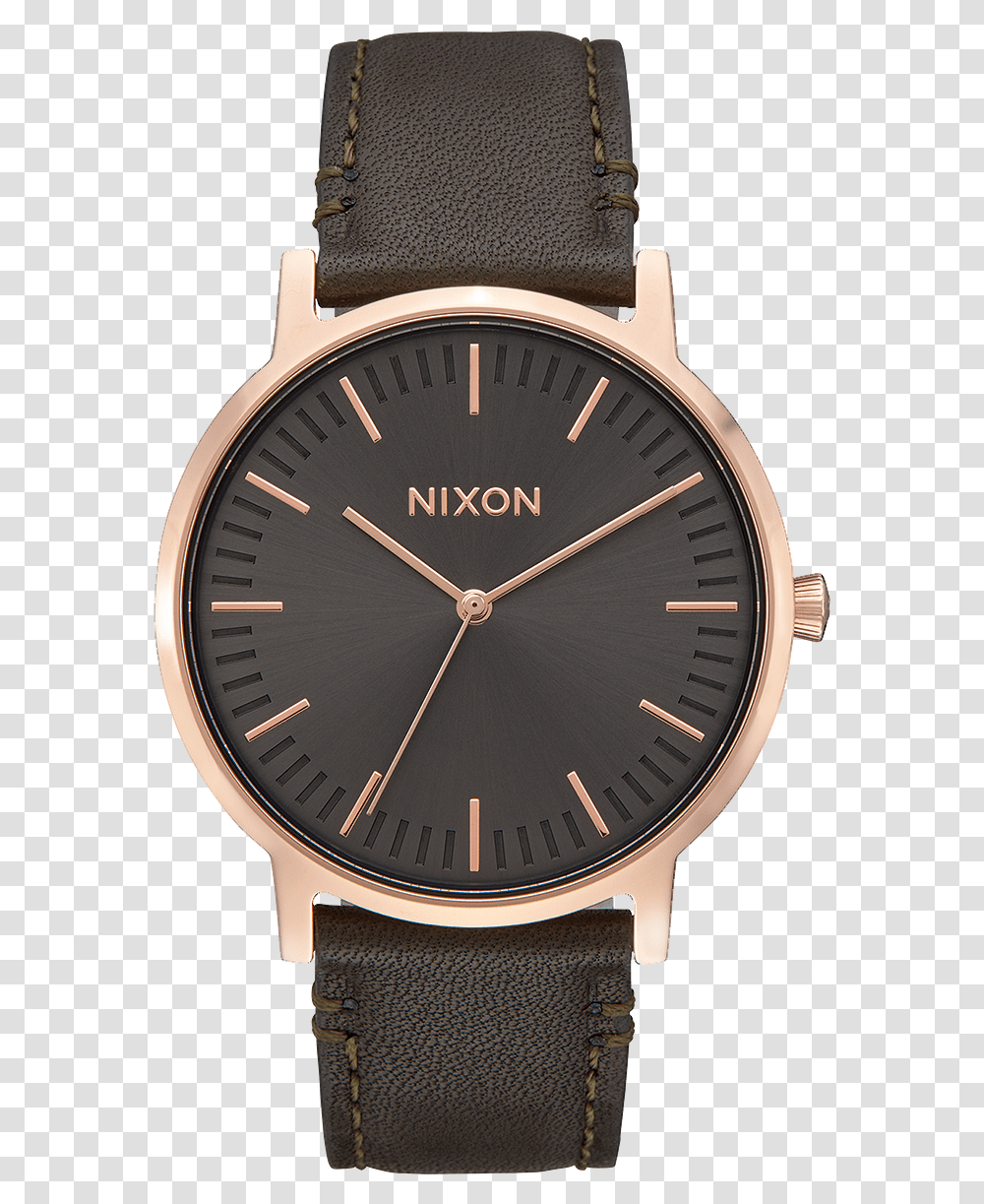 Nixon Porter Leather Rose Gold, Wristwatch, Clock Tower, Architecture, Building Transparent Png